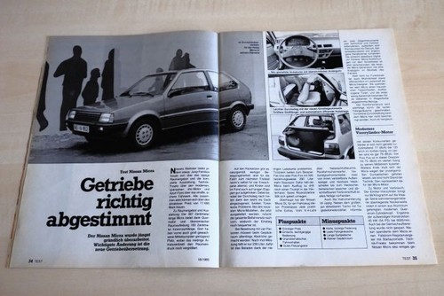 Mot 1985 nissan - nissan, micra