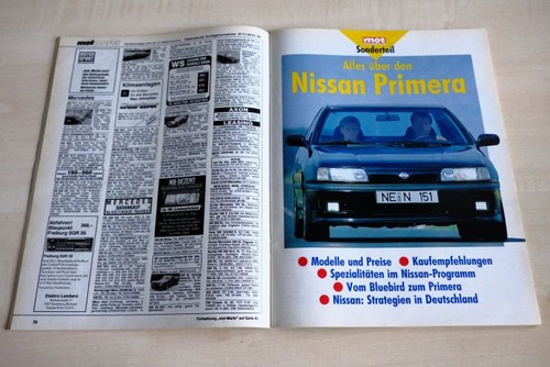 Mot 1990 nissan primera - mot,